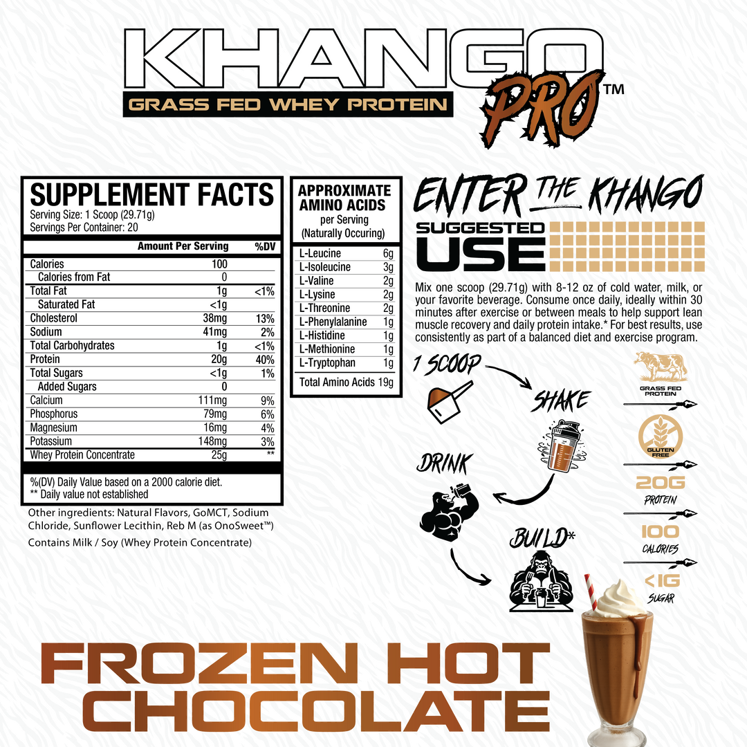 Khango Pro Grass Fed Protein - Frozen Hot Chocolate
